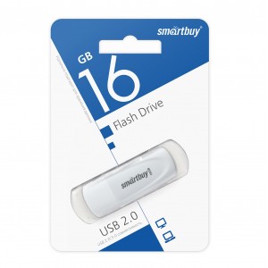 Флеш-накопитель 16Gb SmartBuy Scout, USB 3.0, белый (SB016GB3SCW)