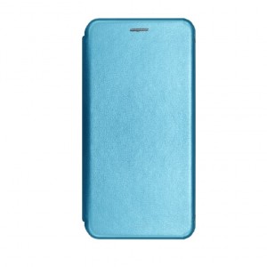 Чехол книжка на силиконовой основе и магните для Tecno Spark 9 Pro Book, с округленными краями, ярко-бирюзовый