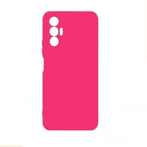 Накладка силиконовая soft touch 2mm для Tecno Pova 3, фуксия
