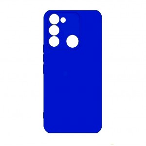 Накладка силиконовая soft touch 2mm для Tecno Spark 9/Spark 8C/Spark GO (2022), синий