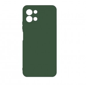 Накладка силиконовая soft touch 2mm для Infinix Hot 11, темно-зеленый