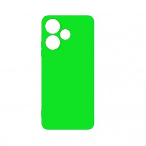 Накладка силиконовая soft touch 2mm для Infinix Hot 30, ярко-зеленый