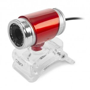 Web-камера CBR CW 830M, USB 2.0, встроенный микрофон, цвет: красный