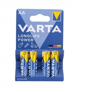 Батарейка AA VARTA LONGLIFE POWER (HIGH ENERGY) R06-4BL, 1.5В