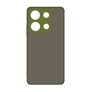 Накладка пластиковая с силиконовыми краями прозрачно-матовая для Infinix Note 30i, зеленый