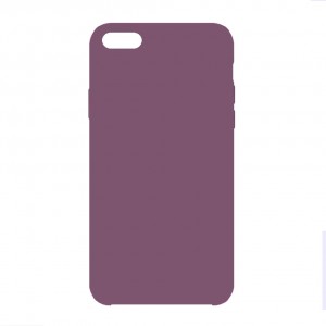 Чехол силиконовый без бренда для для iPhone 6/6S, Silicon Case Full, тонкий, непрозрачный, матовый, цвет: светло-лиловый