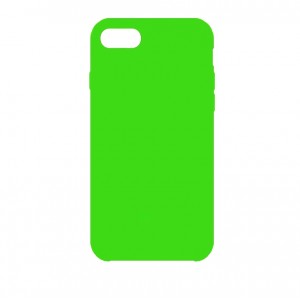 Чехол силиконовый без бренда для для iPhone 7/8 Silicon Case Full, тонкий, непрозрачный, матовый, цвет: салатовый