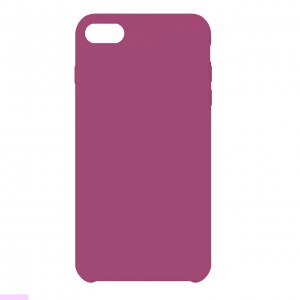 Чехол силиконовый без бренда для для iPhone 7/8 Silicon Case Full, тонкий, непрозрачный, матовый, цвет: светло-малиновый