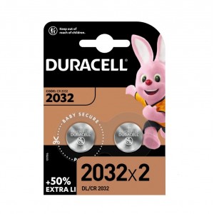 Батарейка DURACELL CR 2032-2BL Lithium, 3В