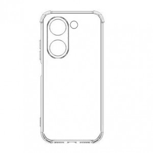 Накладка силиконовая противоударная тонкая с защитой камеры для Tecno Camon 20/Tecno Camon 20 Pro, прозрачный