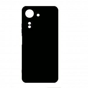 Накладка силиконовая soft touch 2mm для Xiaomi Redmi 13C/Poco C65, черный
