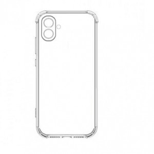 Накладка силиконовая противоударная тонкая с защитой камеры для Samsung Galaxy A05, прозрачный