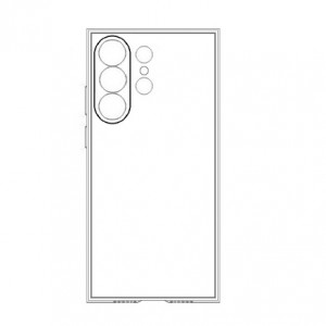 Накладка силиконовая противоударная тонкая с защитой камеры для Samsung Galaxy S24 Ultra, прозрачный