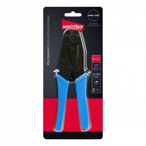 Клещи обжимные, 0,5-6мм2,трещотка, для трубч. изолир. и неизолир. нак.,Smartbuy tools (SBT-WSR-3)