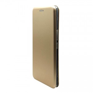 Чехол книжка на силиконовой основе и магните для Samsung Galaxy A16 (5G) Book, с округленными краями, золотой