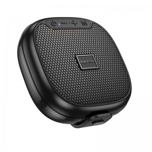 Колонка портативная Borofone, BR47, пластик, Bluetooth, FM, AUX, microSD, цвет: черный