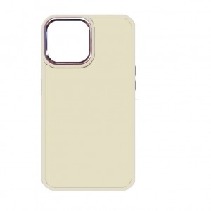 Накладка с силиконовыми краями для iPhone 16 Pro Max прозрачно-матовая, белый