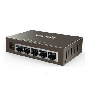 Коммутатор TENDA TEG1005D, 5 портовый гигабитный неуправляемый, 10/100/1000Mbps