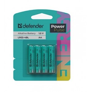 Батарейка AA DEFENDER LR06-4BL PowerPulse, 1.5В