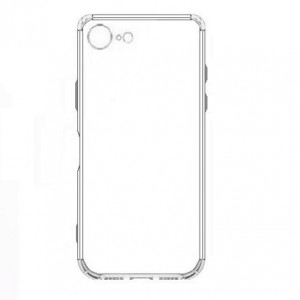 Накладка силиконовая противоударная тонкая с защитой камеры для iPhone 16E, прозрачный