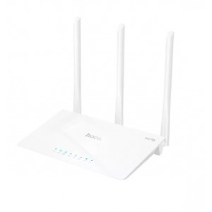 Роутер беспроводной HOCO HI30, Wi-fi 2,4Ghz, цвет: черный