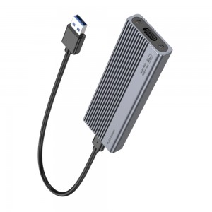 Корпус для жёсткого диска M.2 SSD HOCO, HB47, пластик, цвет: серый