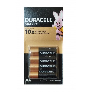 Батарейка AA DURACELL LR06-16BL (отрывной 4шт.) SIMPLY