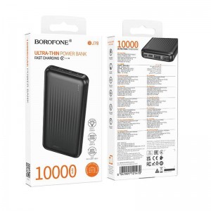 Аккумулятор внешний Borofone BJ78, 10000mAh, цвет: черный