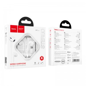 Наушники внутриканальные HOCO M1 Max, Type-C, 1.2 м, цвет: белый