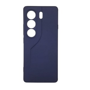 Накладка силиконовая soft touch 2mm для Tecno Camon 40, темно-синий