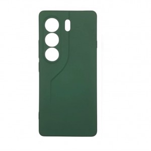 Накладка силиконовая soft touch 2mm для Tecno Camon 40 Pro, темно-зеленый