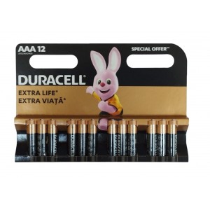 Батарейка AAA Duracell LR03-12BL BASIC, 1,5В