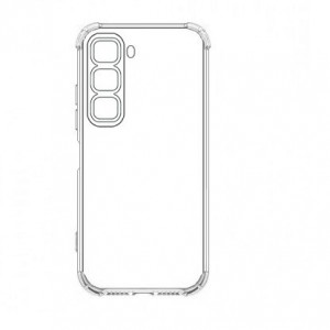 Накладка силиконовая противоударная тонкая с защитой камеры для Infinix Hot 60i/Infinix Hot 60, прозрачный