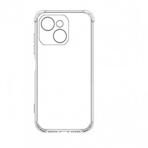 Накладка силиконовая противоударная тонкая с защитой камеры для Tecno Spark 40C, прозрачный