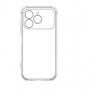 Накладка силиконовая противоударная тонкая с защитой камеры для Tecno Spark 40 (4G), прозрачный