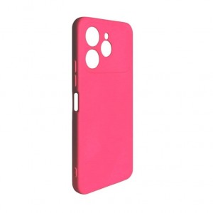 Накладка силиконовая soft touch 2mm для Tecno Spark 40 (4G), фуксия