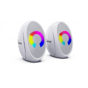 Акустическая система 2.0 SmartBuy DRIVE 2, мощность 6 Вт, LED, белая (SBA-6000)