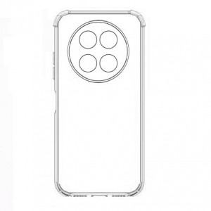 Накладка силиконовая с визитницей и защитой камеры для Honor X9C, прозрачный