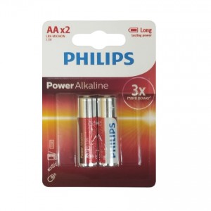 Батарейка AA Philips LR06-2BL Power Alkaline, 1,5В