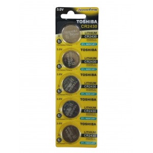 Батарейка TOSHIBA CR2430-5BL, 3В