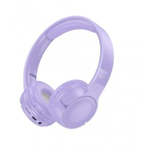 Наушники полноразмерные Borofone BO32, полноразмерная, AUX, bluetooth, цвет: фиолетовый