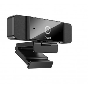 Web-камера Hoco D100, USB 2.0, 2Mp 1920*1080. встроенный микрофон, цвет: черный