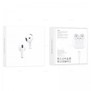 Наушники внутриканальные Borofone BW94, (гнездо зарядки Type-C), пластик, bluetooth 5.4, микрофон, цвет: белый