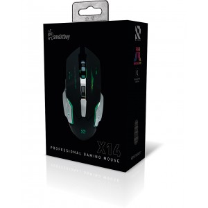 Мышь игровая беспроводная Smartbuy RUSH X14 черная (SBM724AGK)/40