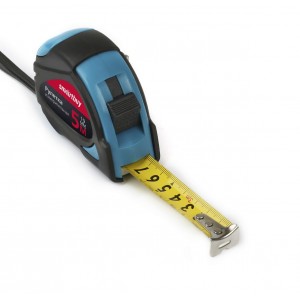 Рулетка измерительная, 3мх16мм, прорезиненный корпус,эрг. форма, усиленный зацеп,SmartbuyTools