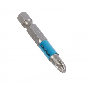 Бита для шуруповерта PZ2 длина 50 мм, материал S2, Smartbuy tools, лента