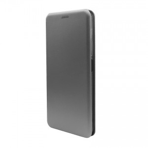 Чехол книжка на силиконовой основе и магните для Samsung Galaxy A07 4G Book, с округленными краями, серебряный