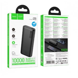 Аккумулятор внешний HOCO J158A, 10000mAh, цвет: чёрный