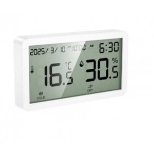 Часы- метеостанция Hoco HX42, время, будильник, темп., влажность, цвет: белый