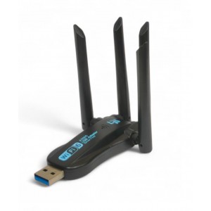 WI-FI адаптер L-Link WR09, двухдиапазонный WiFi 2.4 ГГц, 5 ГГц + Bluetooth 5,4, USB3.0, цвет: черный